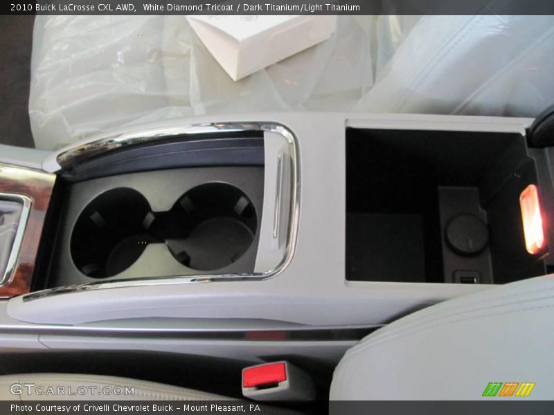 White Diamond Tricoat / Dark Titanium/Light Titanium 2010 Buick LaCrosse CXL AWD