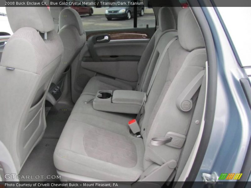 Blue Gold Crystal Metallic / Titanium/Dark Titanium 2008 Buick Enclave CX