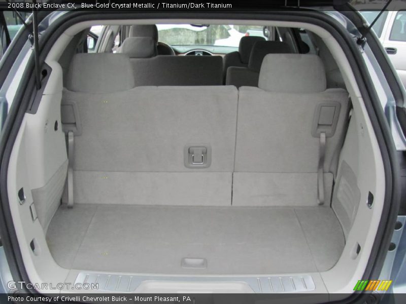 Blue Gold Crystal Metallic / Titanium/Dark Titanium 2008 Buick Enclave CX