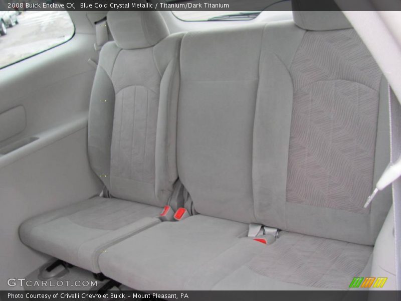 Blue Gold Crystal Metallic / Titanium/Dark Titanium 2008 Buick Enclave CX