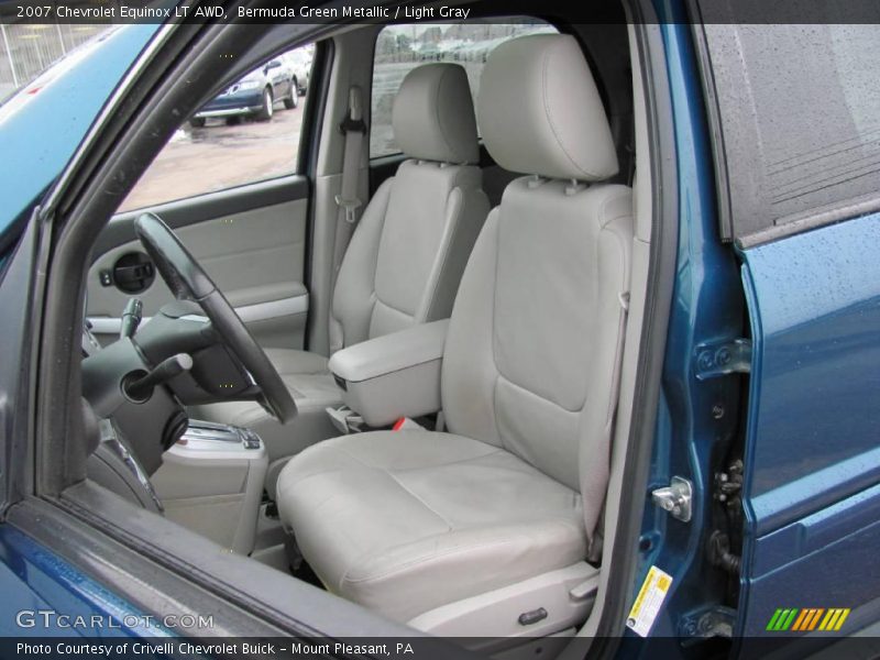 Bermuda Green Metallic / Light Gray 2007 Chevrolet Equinox LT AWD