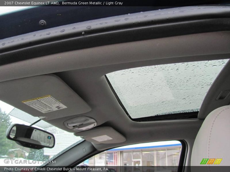 Bermuda Green Metallic / Light Gray 2007 Chevrolet Equinox LT AWD