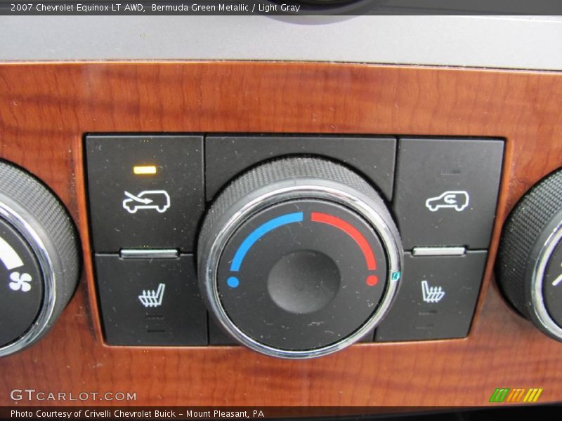 Bermuda Green Metallic / Light Gray 2007 Chevrolet Equinox LT AWD