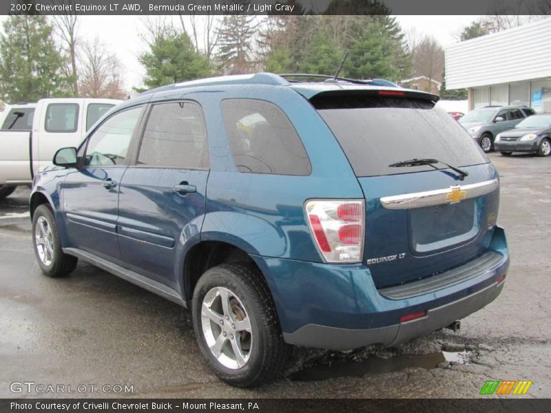 Bermuda Green Metallic / Light Gray 2007 Chevrolet Equinox LT AWD