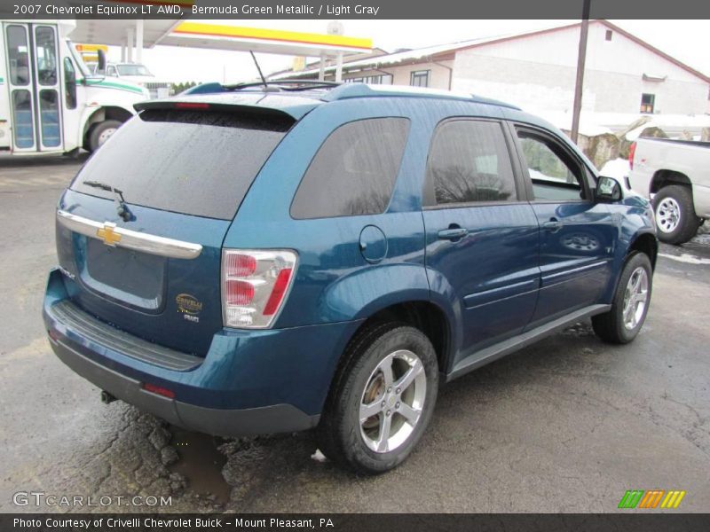 Bermuda Green Metallic / Light Gray 2007 Chevrolet Equinox LT AWD