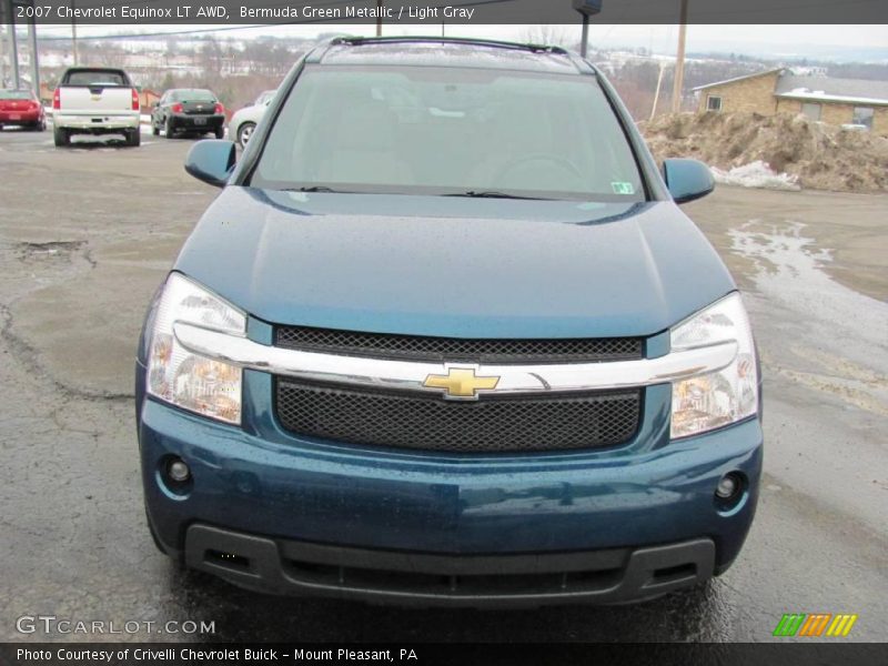 Bermuda Green Metallic / Light Gray 2007 Chevrolet Equinox LT AWD