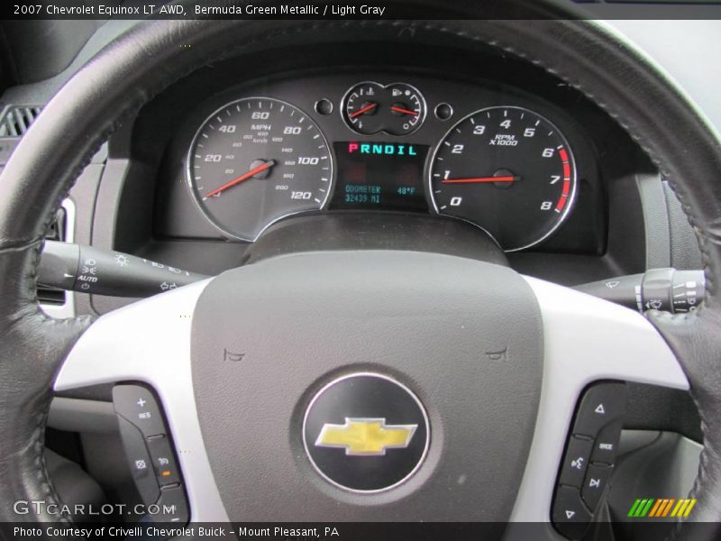 Bermuda Green Metallic / Light Gray 2007 Chevrolet Equinox LT AWD