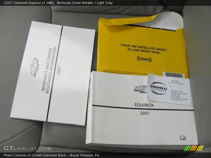 Bermuda Green Metallic / Light Gray 2007 Chevrolet Equinox LT AWD