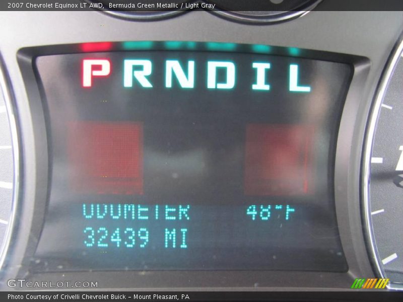 Bermuda Green Metallic / Light Gray 2007 Chevrolet Equinox LT AWD