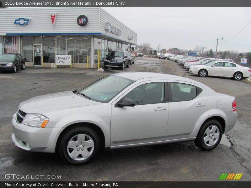 Bright Silver Metallic / Dark Slate Gray 2010 Dodge Avenger SXT