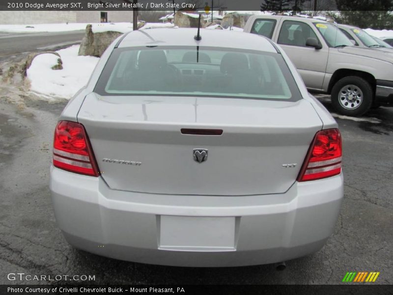 Bright Silver Metallic / Dark Slate Gray 2010 Dodge Avenger SXT