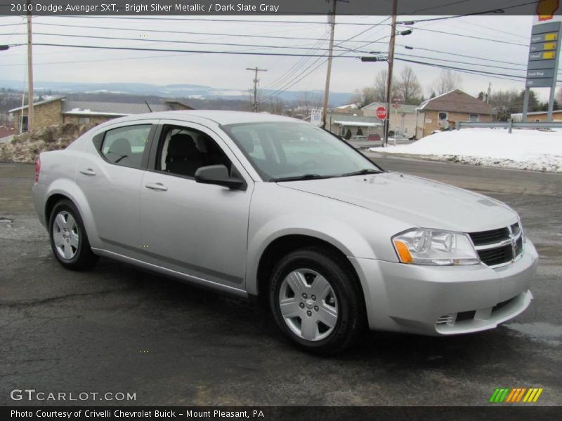 Bright Silver Metallic / Dark Slate Gray 2010 Dodge Avenger SXT