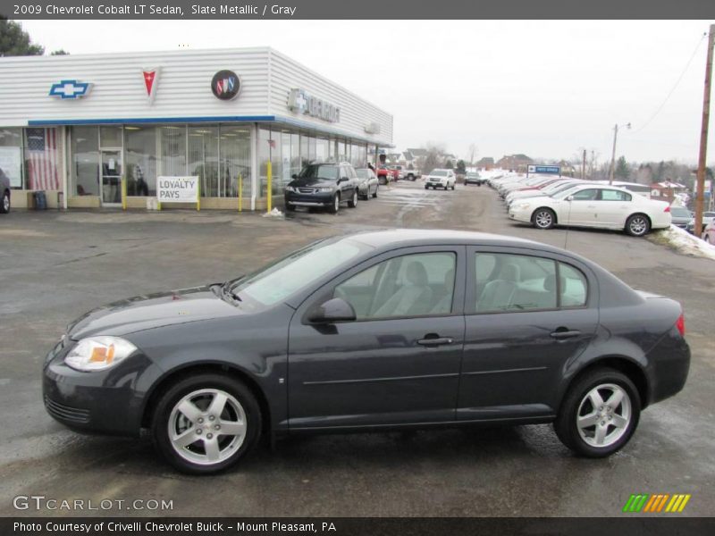 Slate Metallic / Gray 2009 Chevrolet Cobalt LT Sedan