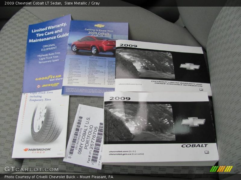 Slate Metallic / Gray 2009 Chevrolet Cobalt LT Sedan