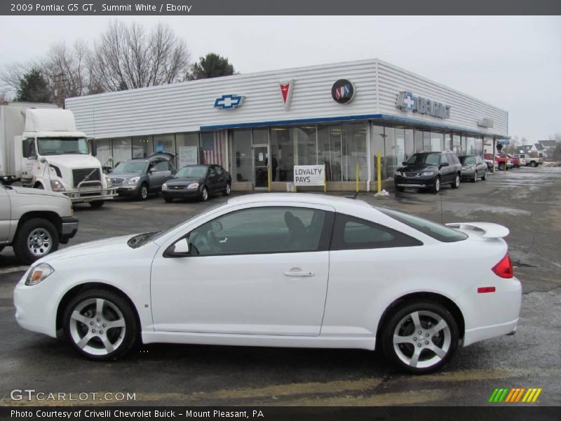 Summit White / Ebony 2009 Pontiac G5 GT