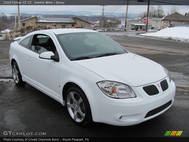 Summit White / Ebony 2009 Pontiac G5 GT