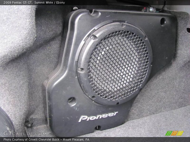 Summit White / Ebony 2009 Pontiac G5 GT