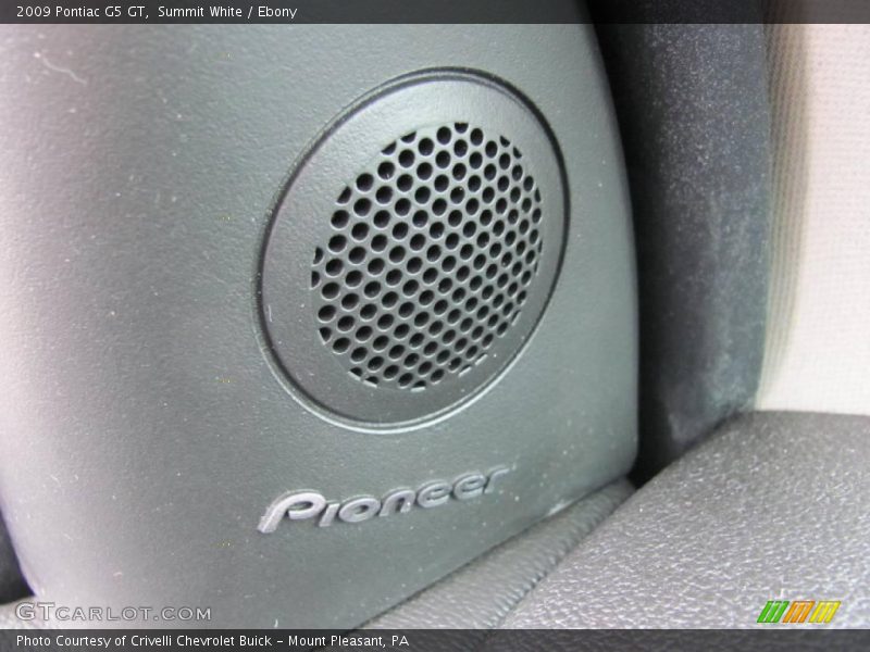 Summit White / Ebony 2009 Pontiac G5 GT