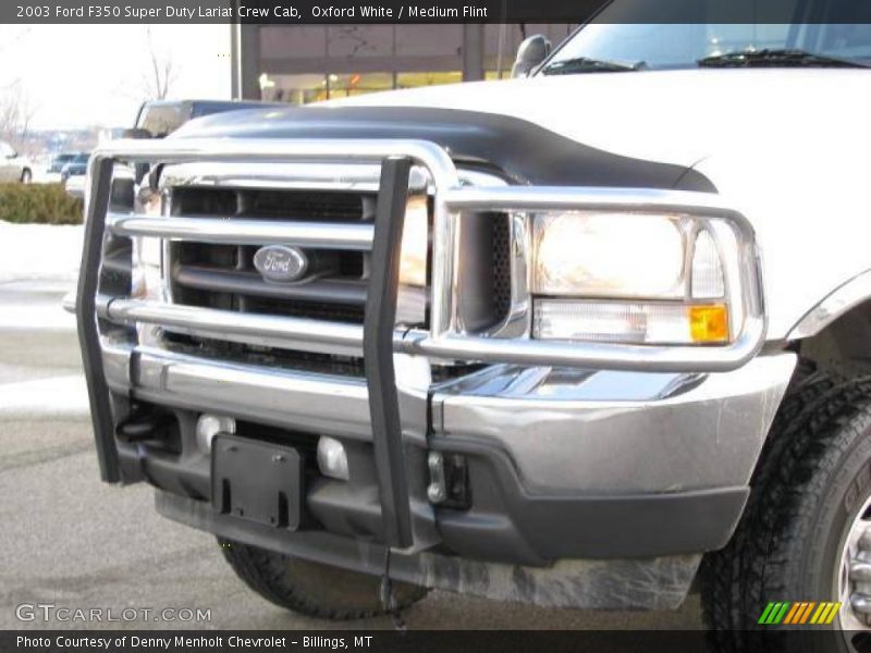 Oxford White / Medium Flint 2003 Ford F350 Super Duty Lariat Crew Cab