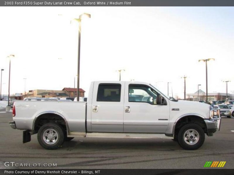 Oxford White / Medium Flint 2003 Ford F350 Super Duty Lariat Crew Cab