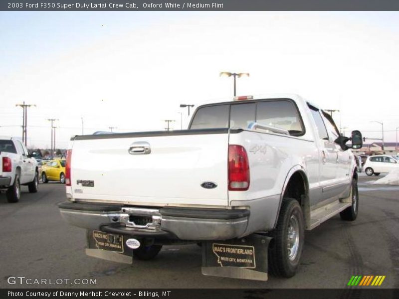 Oxford White / Medium Flint 2003 Ford F350 Super Duty Lariat Crew Cab