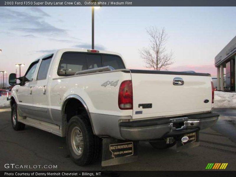 Oxford White / Medium Flint 2003 Ford F350 Super Duty Lariat Crew Cab