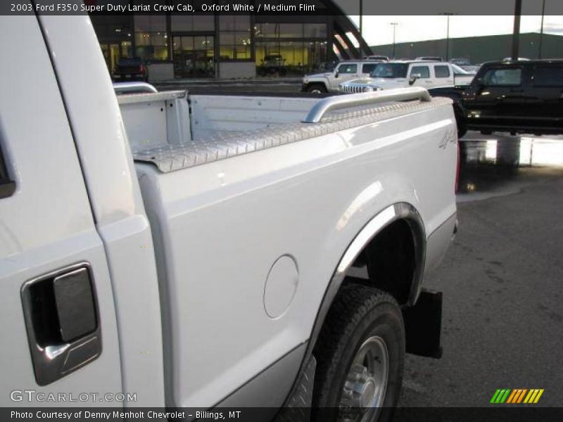 Oxford White / Medium Flint 2003 Ford F350 Super Duty Lariat Crew Cab