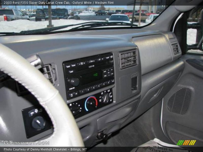 Oxford White / Medium Flint 2003 Ford F350 Super Duty Lariat Crew Cab