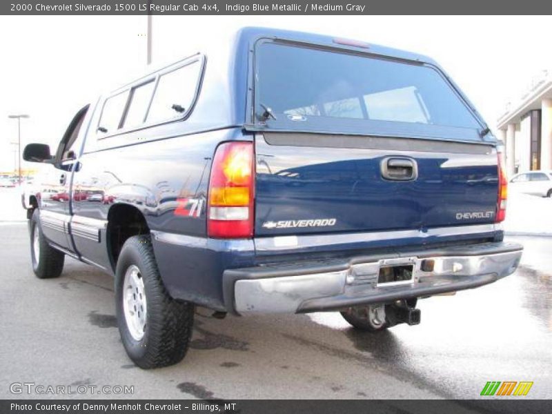 Indigo Blue Metallic / Medium Gray 2000 Chevrolet Silverado 1500 LS Regular Cab 4x4
