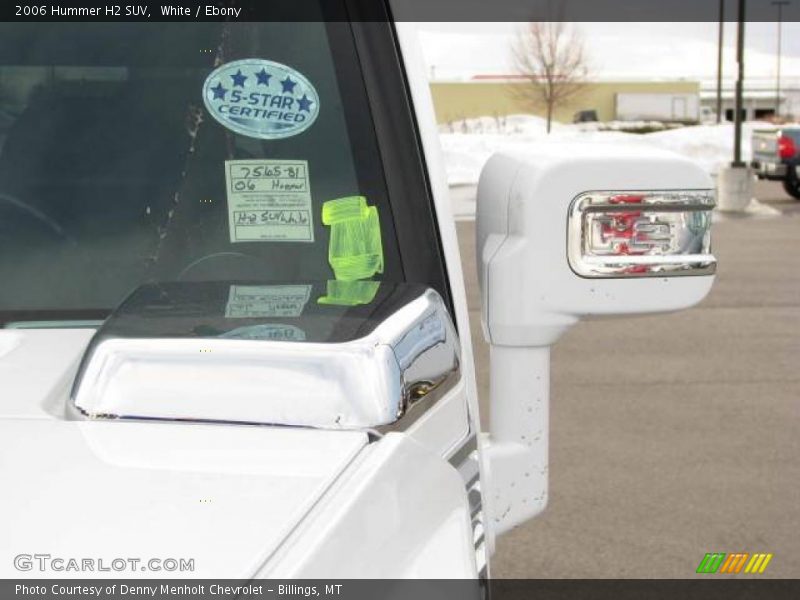 White / Ebony 2006 Hummer H2 SUV