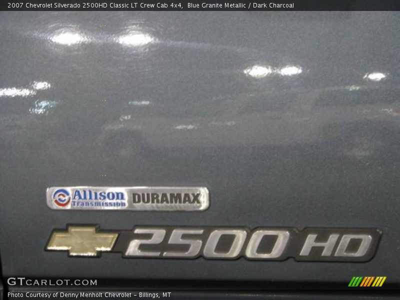 Blue Granite Metallic / Dark Charcoal 2007 Chevrolet Silverado 2500HD Classic LT Crew Cab 4x4
