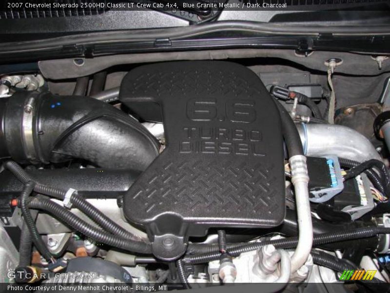 Blue Granite Metallic / Dark Charcoal 2007 Chevrolet Silverado 2500HD Classic LT Crew Cab 4x4