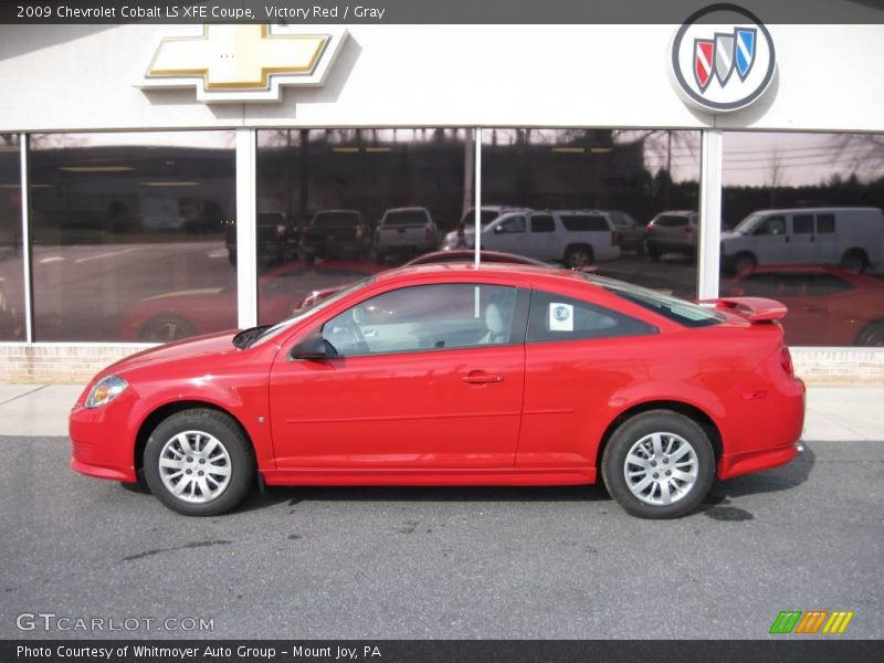 Victory Red / Gray 2009 Chevrolet Cobalt LS XFE Coupe