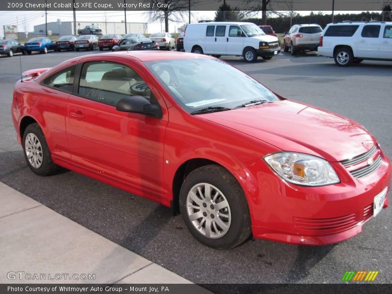 Victory Red / Gray 2009 Chevrolet Cobalt LS XFE Coupe