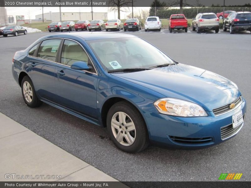 Aqua Blue Metallic / Neutral 2010 Chevrolet Impala LS