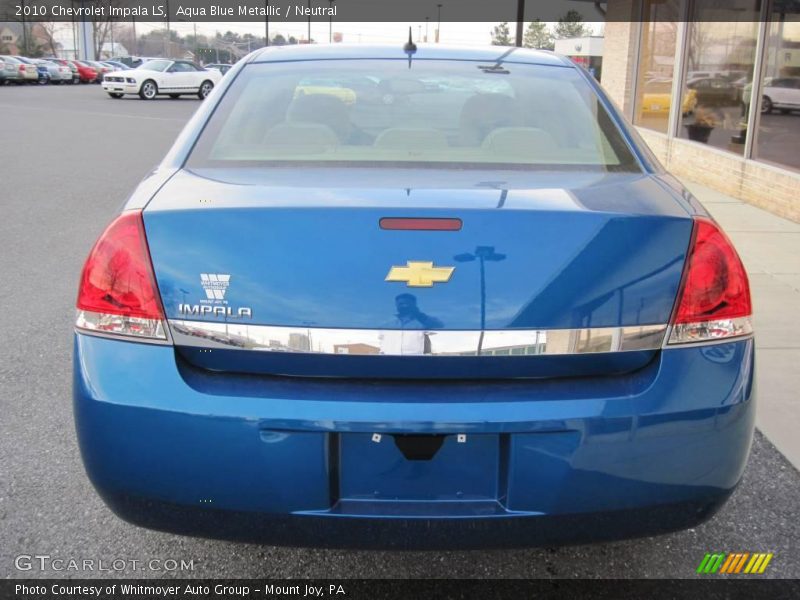 Aqua Blue Metallic / Neutral 2010 Chevrolet Impala LS