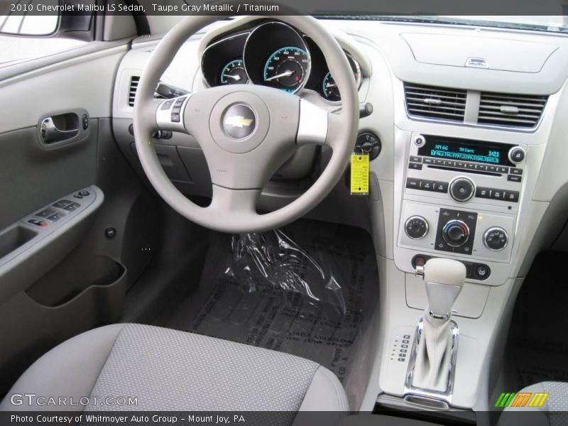 Taupe Gray Metallic / Titanium 2010 Chevrolet Malibu LS Sedan