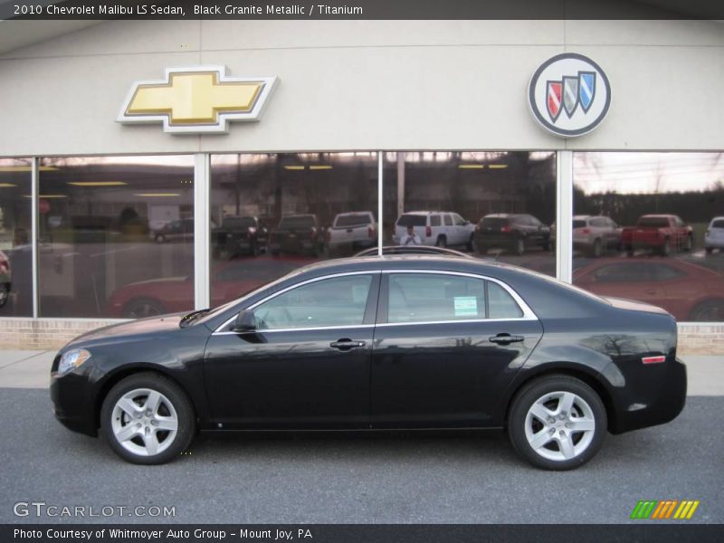 Black Granite Metallic / Titanium 2010 Chevrolet Malibu LS Sedan