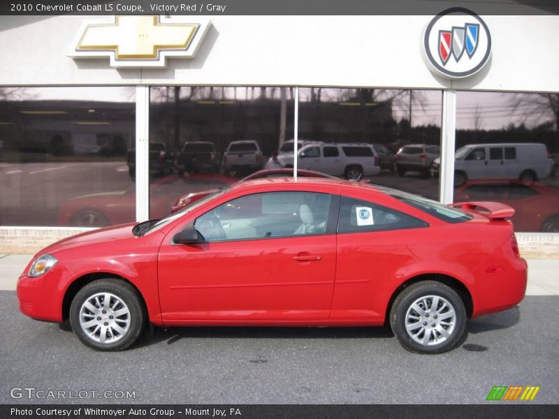 Victory Red / Gray 2010 Chevrolet Cobalt LS Coupe