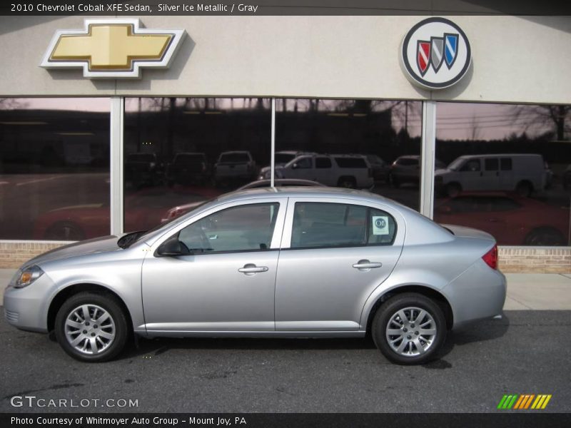 Silver Ice Metallic / Gray 2010 Chevrolet Cobalt XFE Sedan