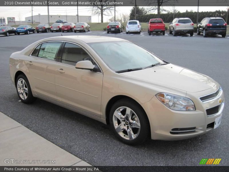 Gold Mist Metallic / Cocoa/Cashmere 2010 Chevrolet Malibu LT Sedan