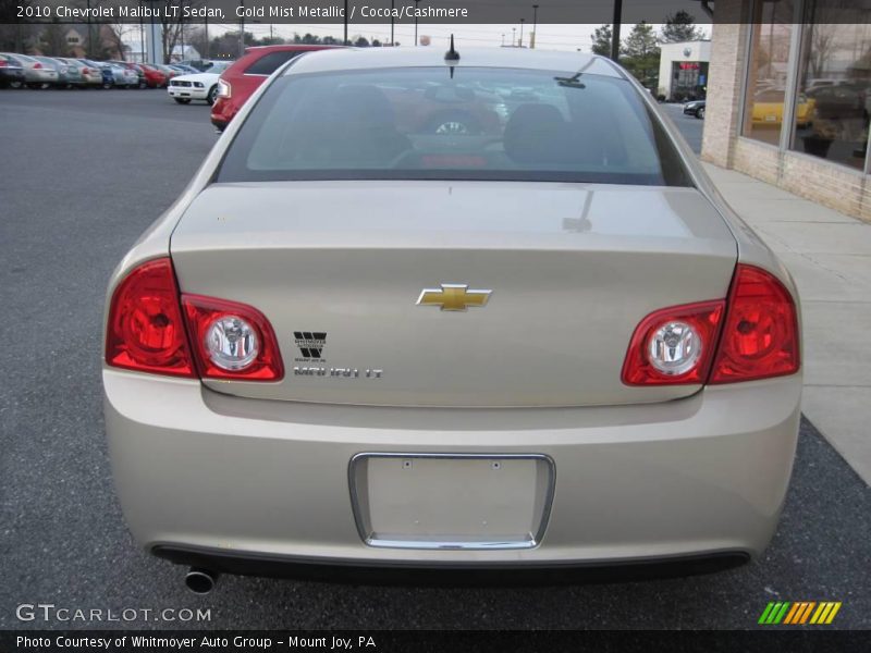 Gold Mist Metallic / Cocoa/Cashmere 2010 Chevrolet Malibu LT Sedan
