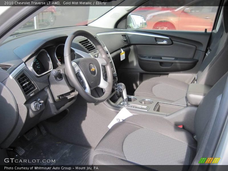 Gold Mist Metallic / Ebony 2010 Chevrolet Traverse LT AWD