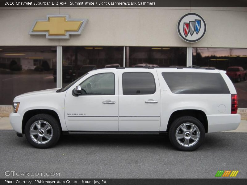 Summit White / Light Cashmere/Dark Cashmere 2010 Chevrolet Suburban LTZ 4x4