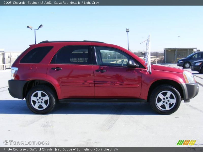 Salsa Red Metallic / Light Gray 2005 Chevrolet Equinox LS AWD