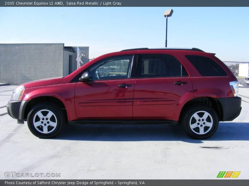 Salsa Red Metallic / Light Gray 2005 Chevrolet Equinox LS AWD