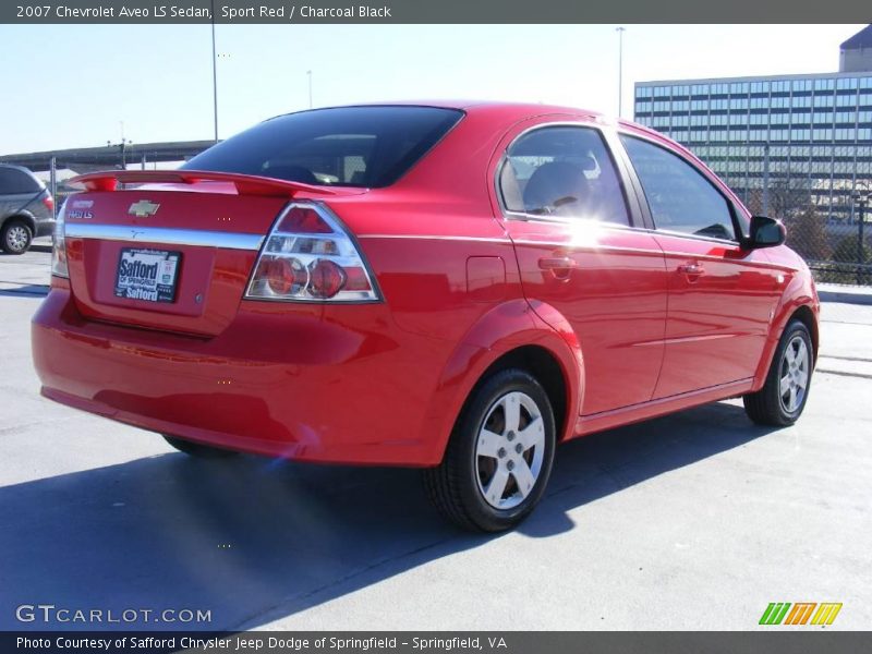 Sport Red / Charcoal Black 2007 Chevrolet Aveo LS Sedan