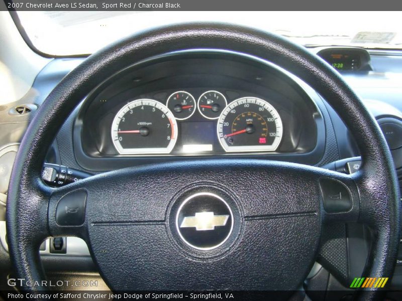 Sport Red / Charcoal Black 2007 Chevrolet Aveo LS Sedan
