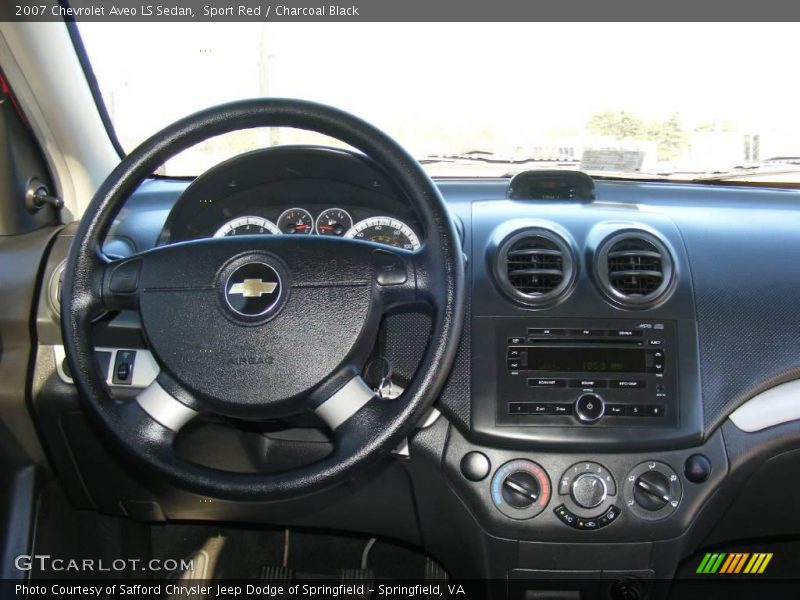 Sport Red / Charcoal Black 2007 Chevrolet Aveo LS Sedan