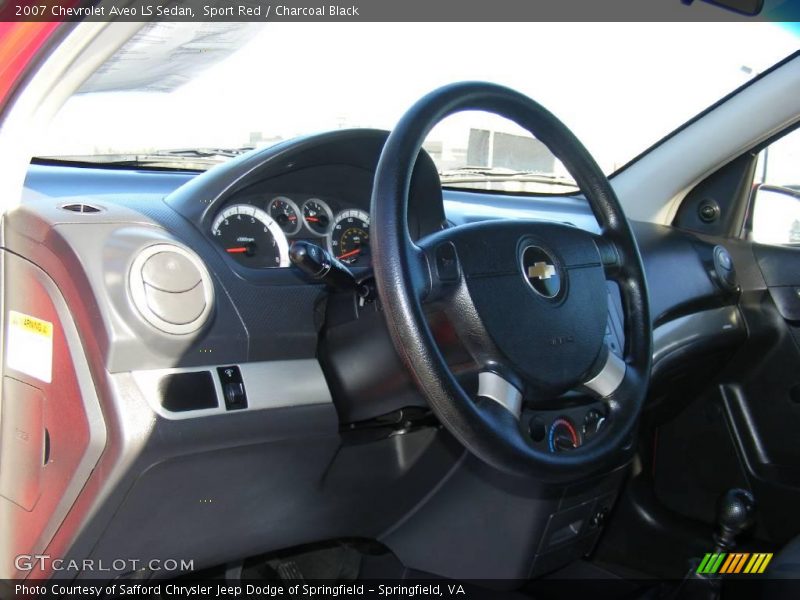 Sport Red / Charcoal Black 2007 Chevrolet Aveo LS Sedan